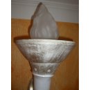 2 x Wandlampe Griechische Wikinger Leuchte R&ouml;mische Lampe Steinm&ouml;bel Wandfackel
