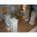 Esstisch Tafeltisch Schreibtisch Glastisch Esszimmertisch Küchentisch Säulen