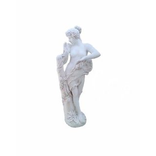 Antike Gartenfigur Steinfigur Frauenskulptur Nackte Frauenfigur Höhe: 120cm Weiß