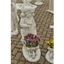 Steinfigur Gartenfigur Kinder M&auml;dchenfigur Pflazschale Pflanzk&uuml;bel H&ouml;he: 90cm - 82KG