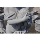 Frauenfigur Skulptur Gartenfigur Griechische Steinfigur H&ouml;he: 160cm Wei&szlig; Grau