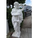 Frauenfigur Skulptur Gartenfigur Griechische Steinfigur H&ouml;he: 160cm Wei&szlig; Grau
