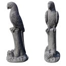 2 x Papageien Figuren Steinfiguren Vogelfiguren Ara...