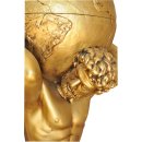 Atlas Mini Bar Globus auf dem R&uuml;cken Herkules Skulptur Griechische Figuren Gold