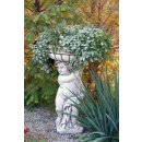 2 x Gartenfiguren-Set Steinfigur Pflanzschale Pflanzk&uuml;bel Dekofigur Gartenfigur