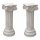 Antikes Wohndesign Spar-Set 2 x Steins&auml;ule Sockels&auml;ule Griechische Blumens&auml;ule Gartens&auml;ule Figurenst&auml;nder 104KG H&ouml;he: 73cm
