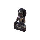 2 x Thai Buddha Kerzenhalter Bronze Optik Garten Buddha Statue Feng Shui H: 55cm