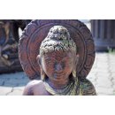 2 x Thai Buddha Kerzenhalter Bronze Optik Garten Buddha Statue Feng Shui H: 55cm
