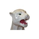 Panther Berglöwe Raub Katze Puma Dekofigur Jaguar Lebensgroße Tierfiguren Weiß