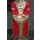 Buddha Feng Shui Buddhismus Thaifiguren Orientalische Figuren mit Kerzenhalter Rot-Gold