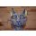 ANTIKES WOHNDESIGN  Ägyptische Katze H: 72 cm Blau