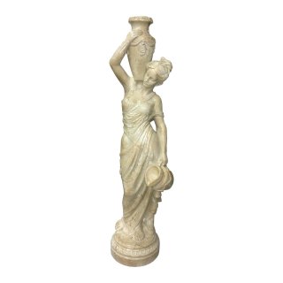 Antike Griechische Göttin Frauenfigur mit Wasserkrug Frauenstatue Dekofigur 