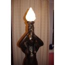 Ägyptische Sklavin mit Beleuchtung Lampenfrau Stehlampe Lebensgroße Figuren