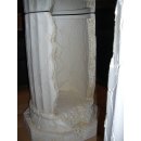Ovaler Glastisch Couchtisch Steintisch Fossil Wohnzimmertisch Antiker 120cmx60cm